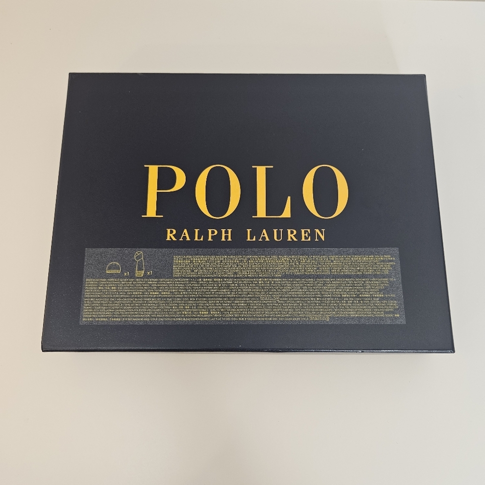 Polo Ralph Lauren empty short box blue and yellow